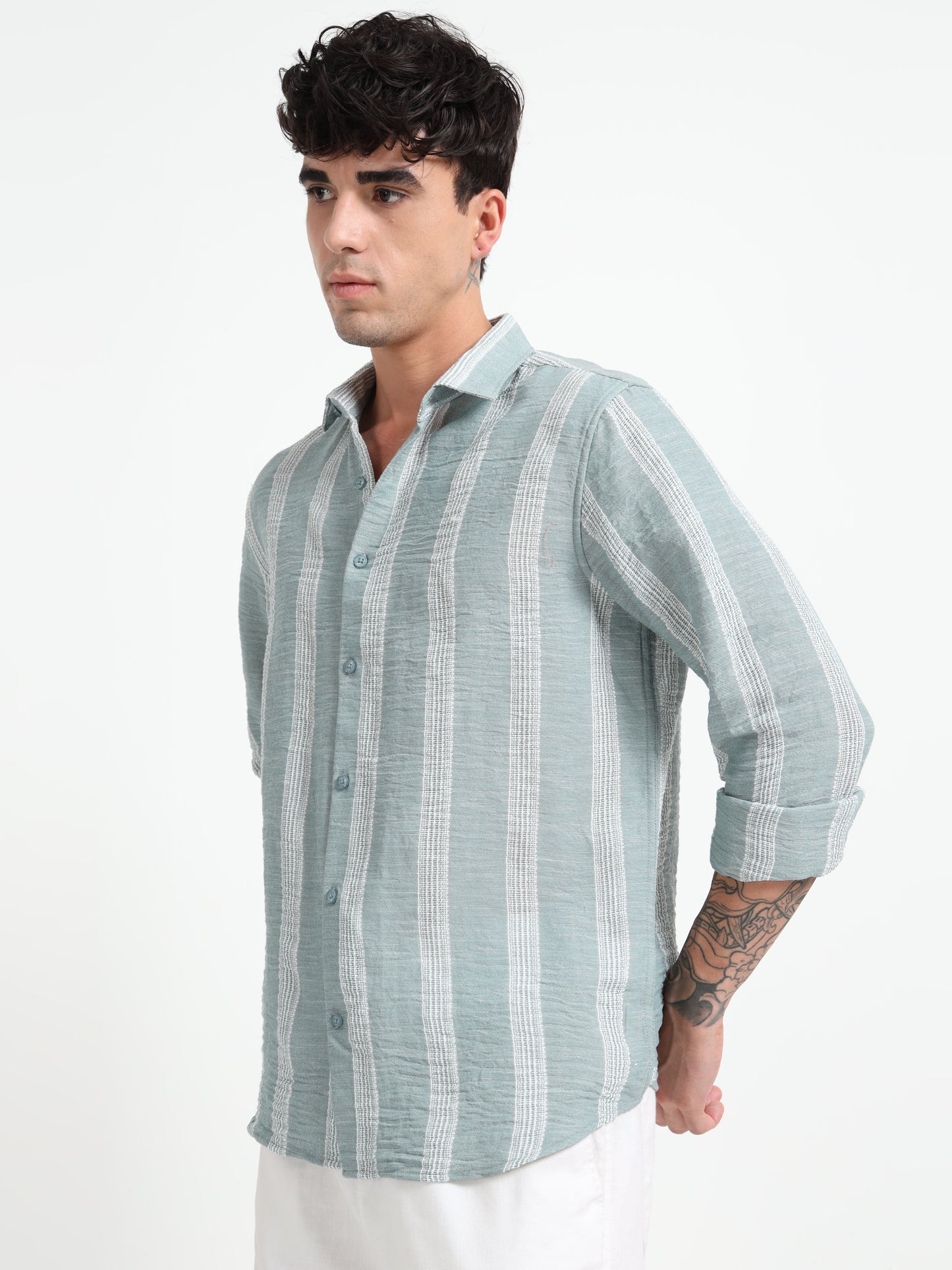 Aurora Blue Stripe Shirt