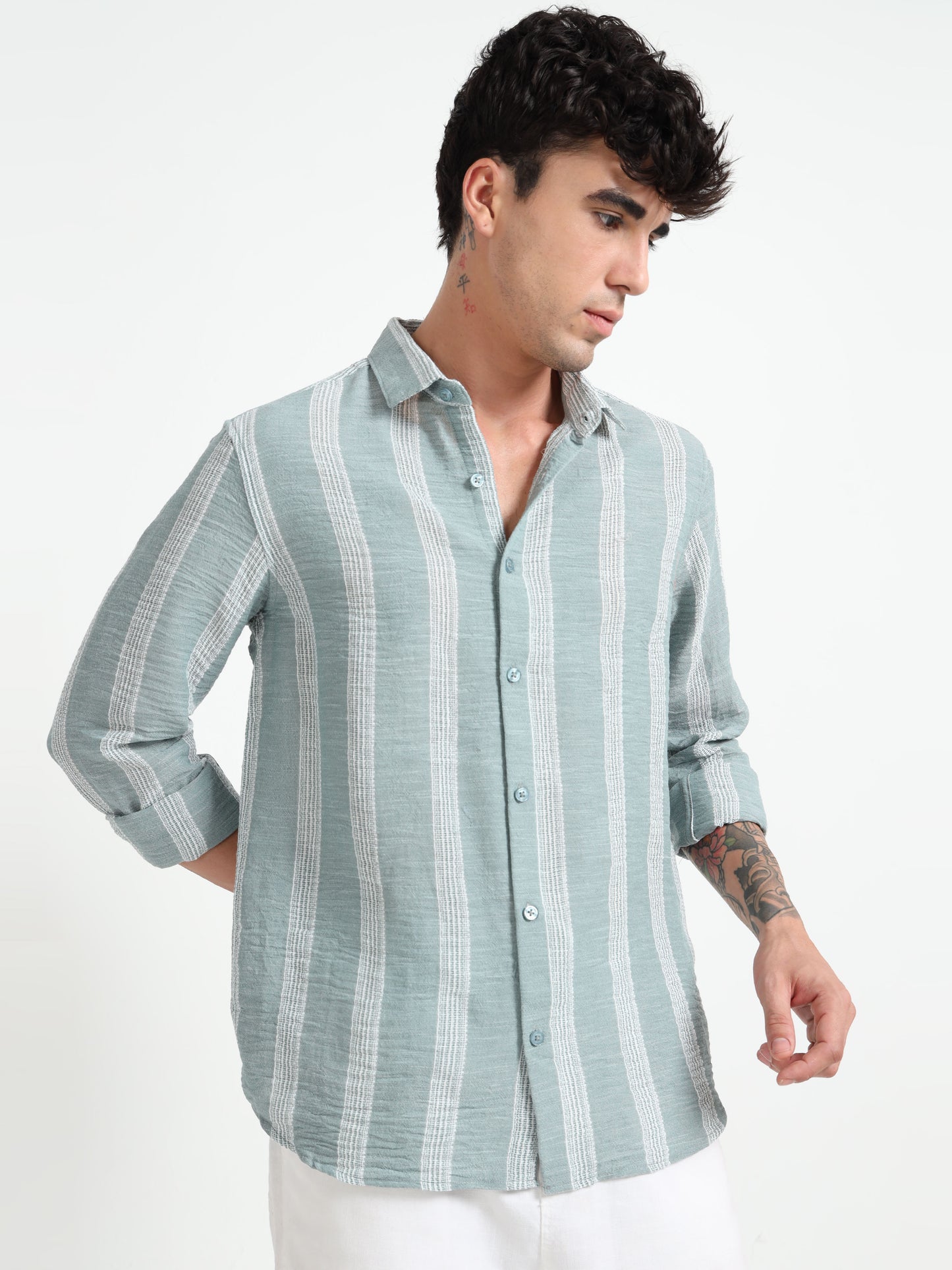 Aurora Blue Stripe Shirt