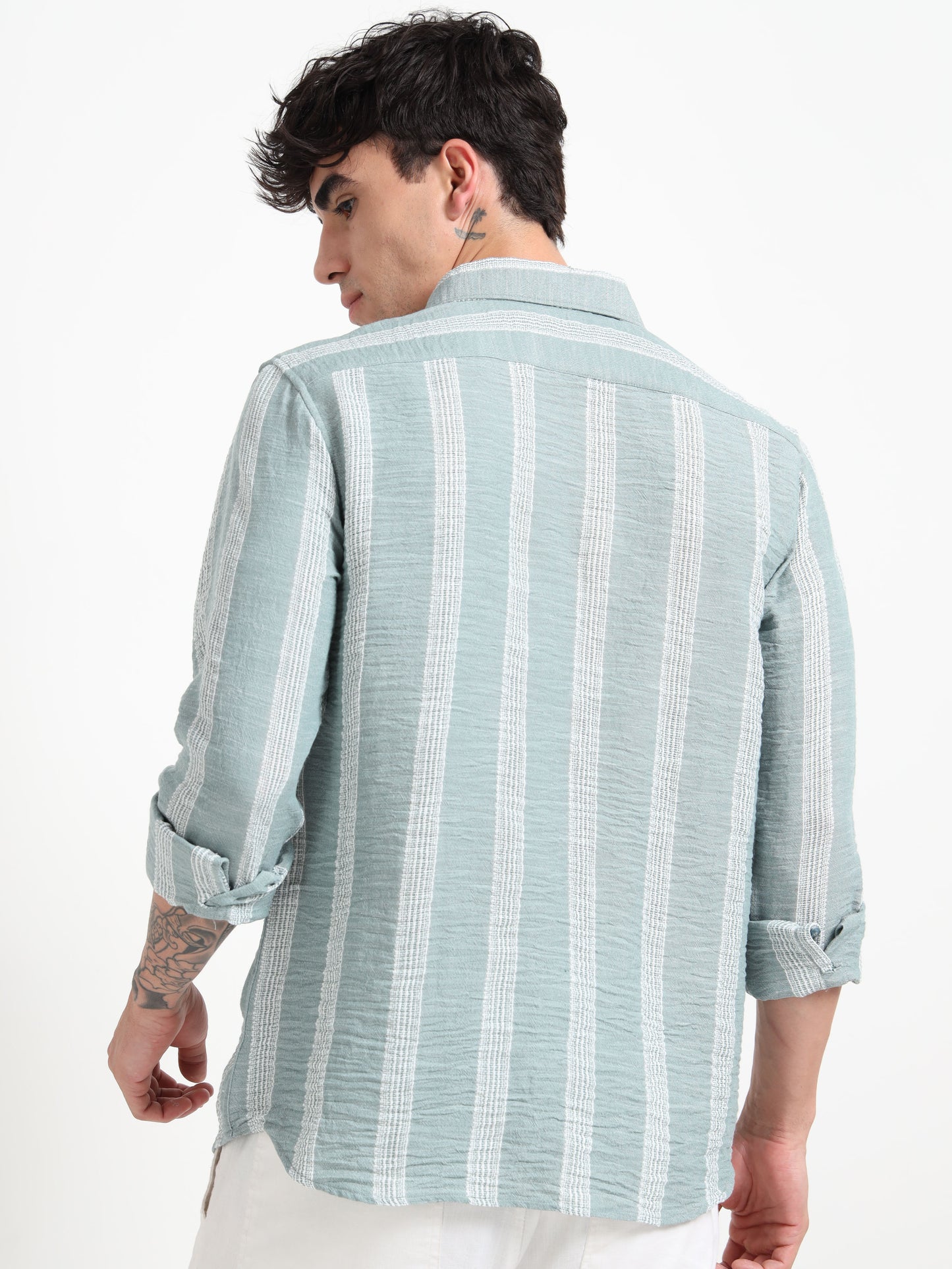 Aurora Blue Stripe Shirt