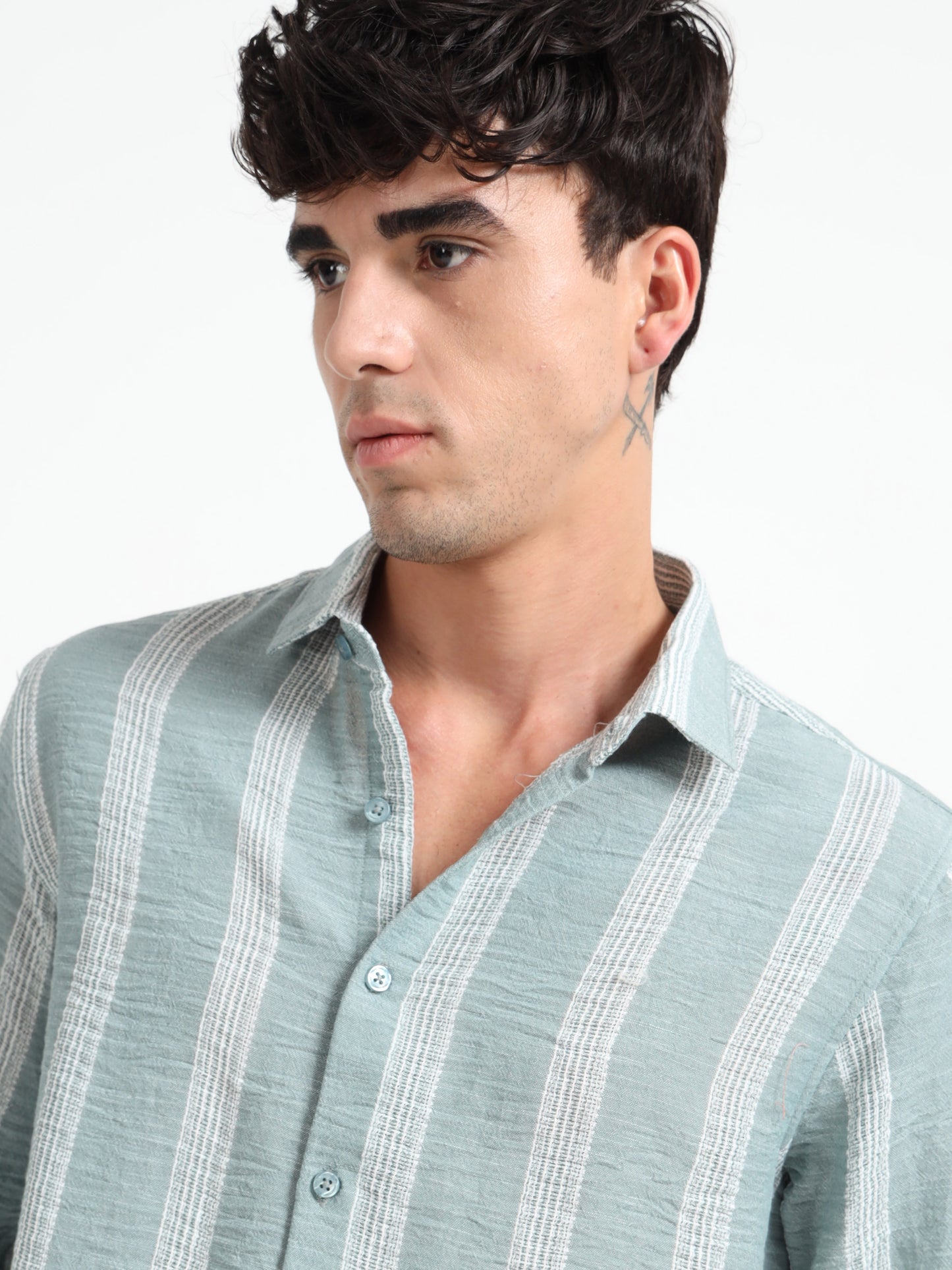 Aurora Blue Stripe Shirt