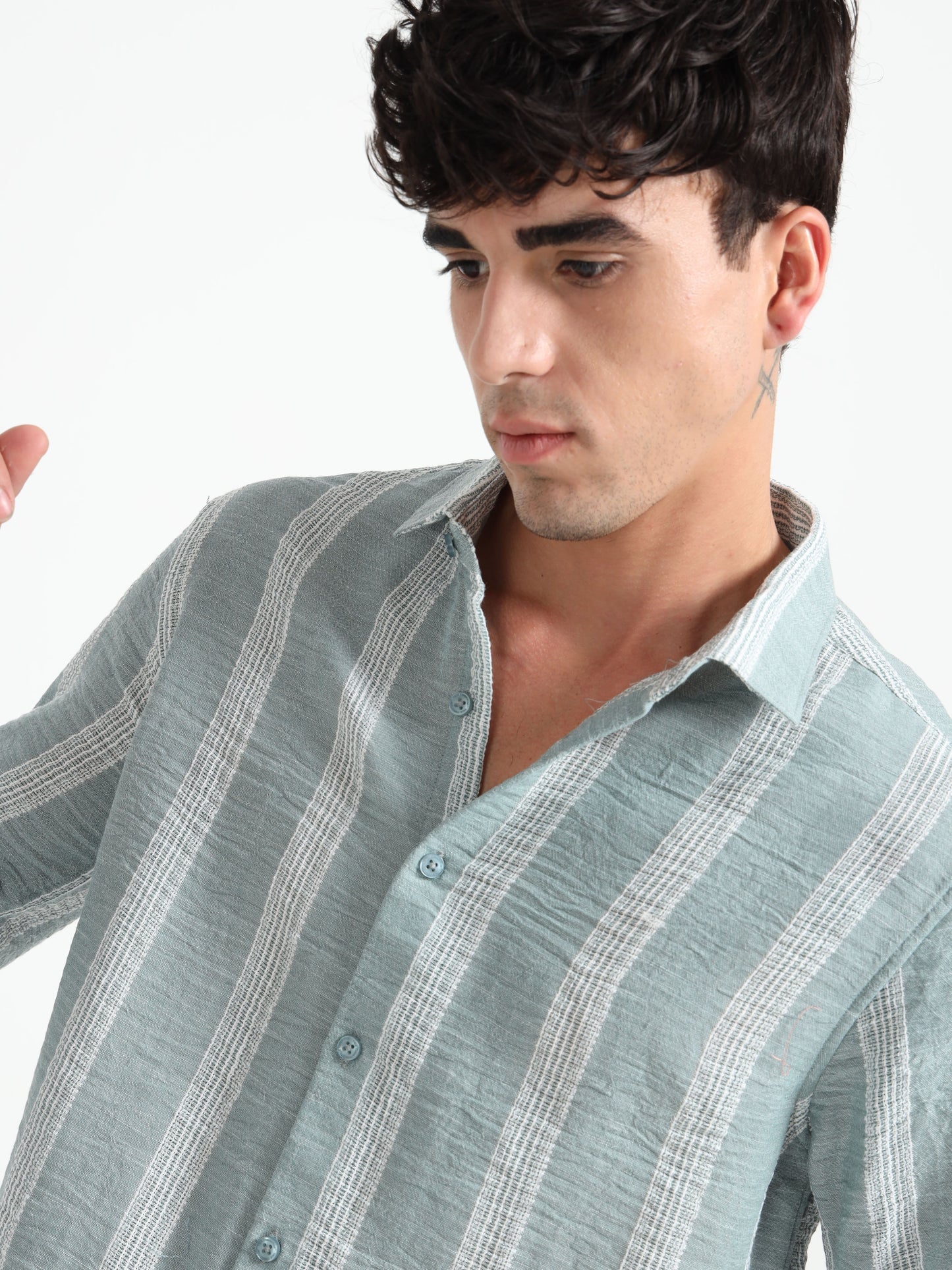 Aurora Blue Stripe Shirt