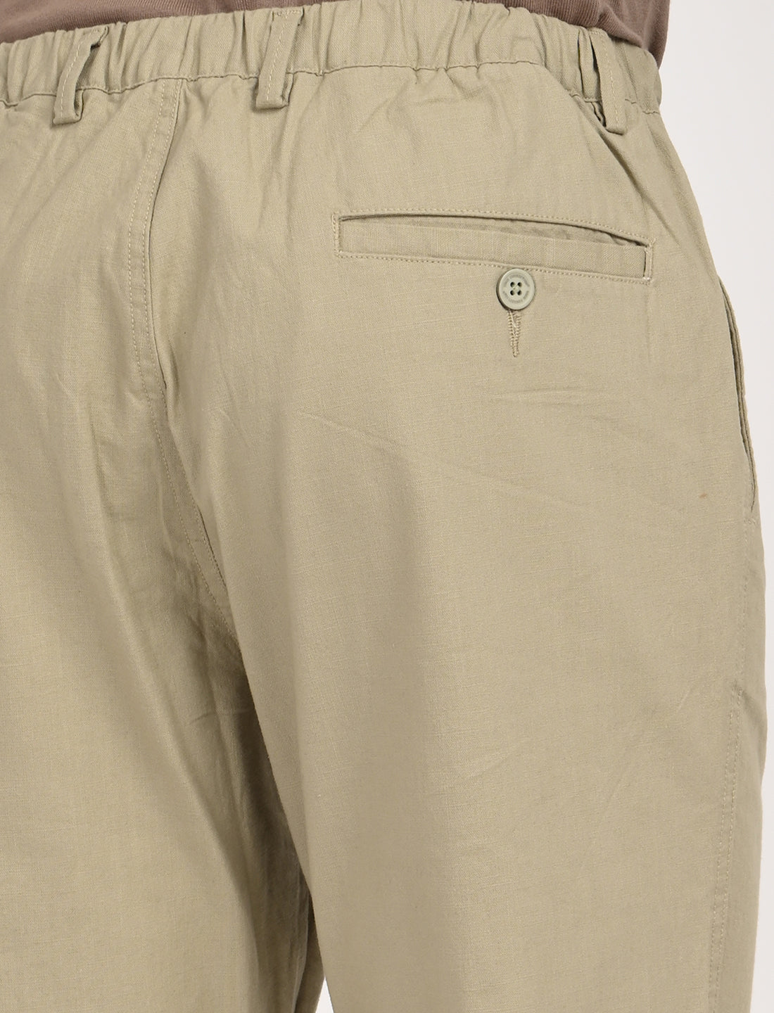 Vega Beige Linen Blend Trouser