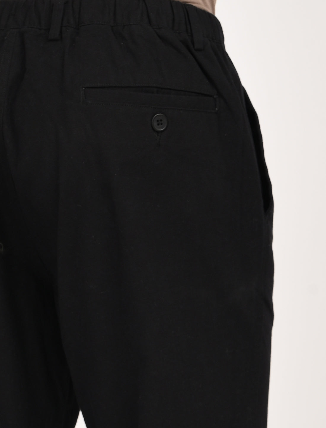 Vega Black Linen Blend Trouser