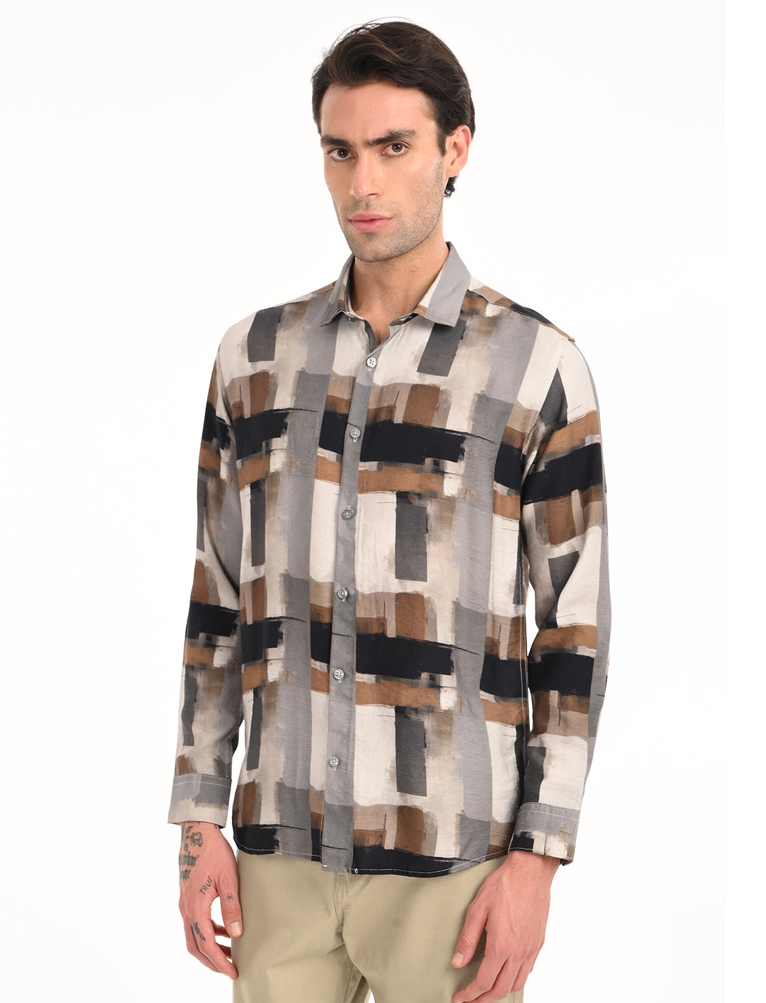 Russett Multi Color Printed Shirt