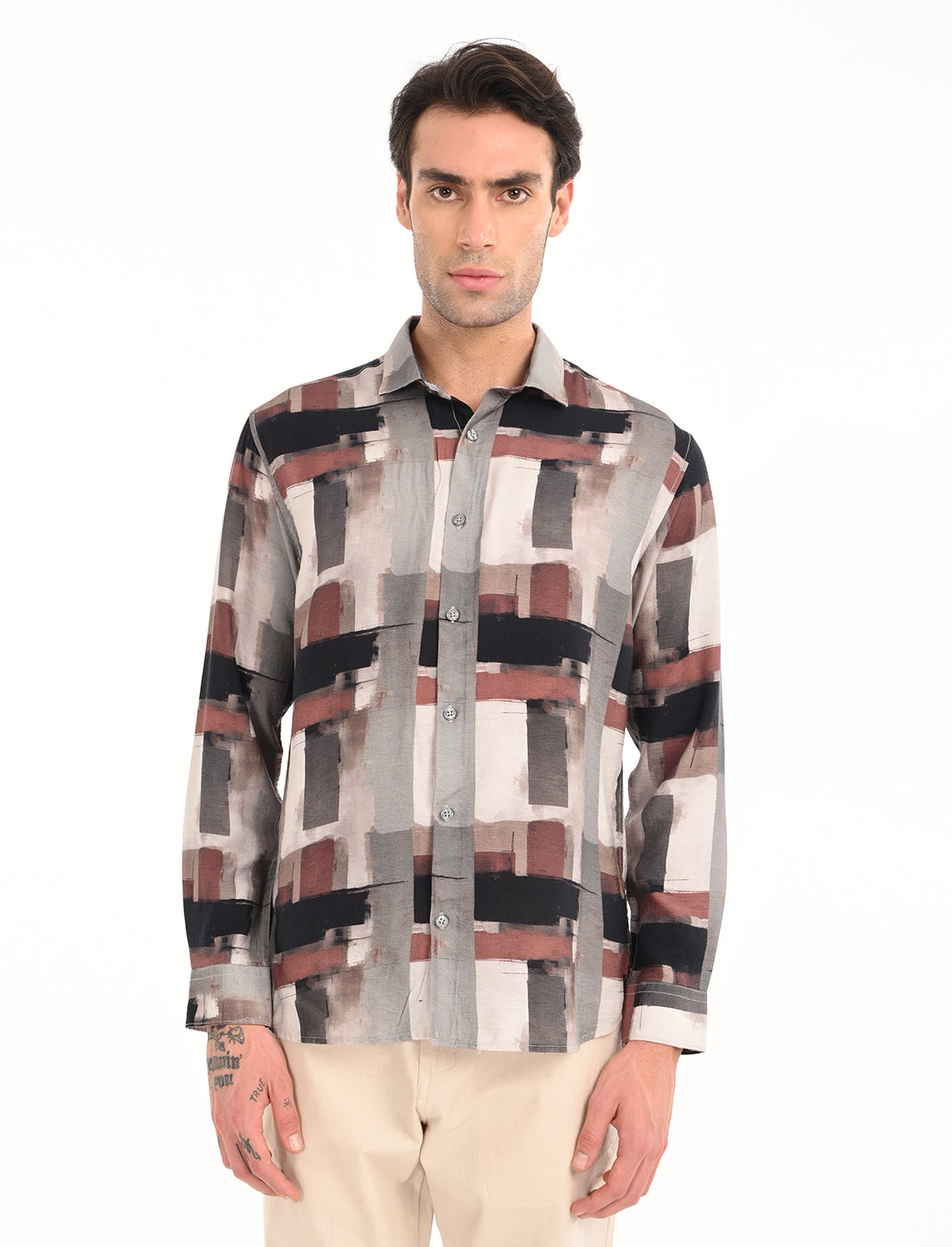 Chestnut Multi Color Printed Shirt