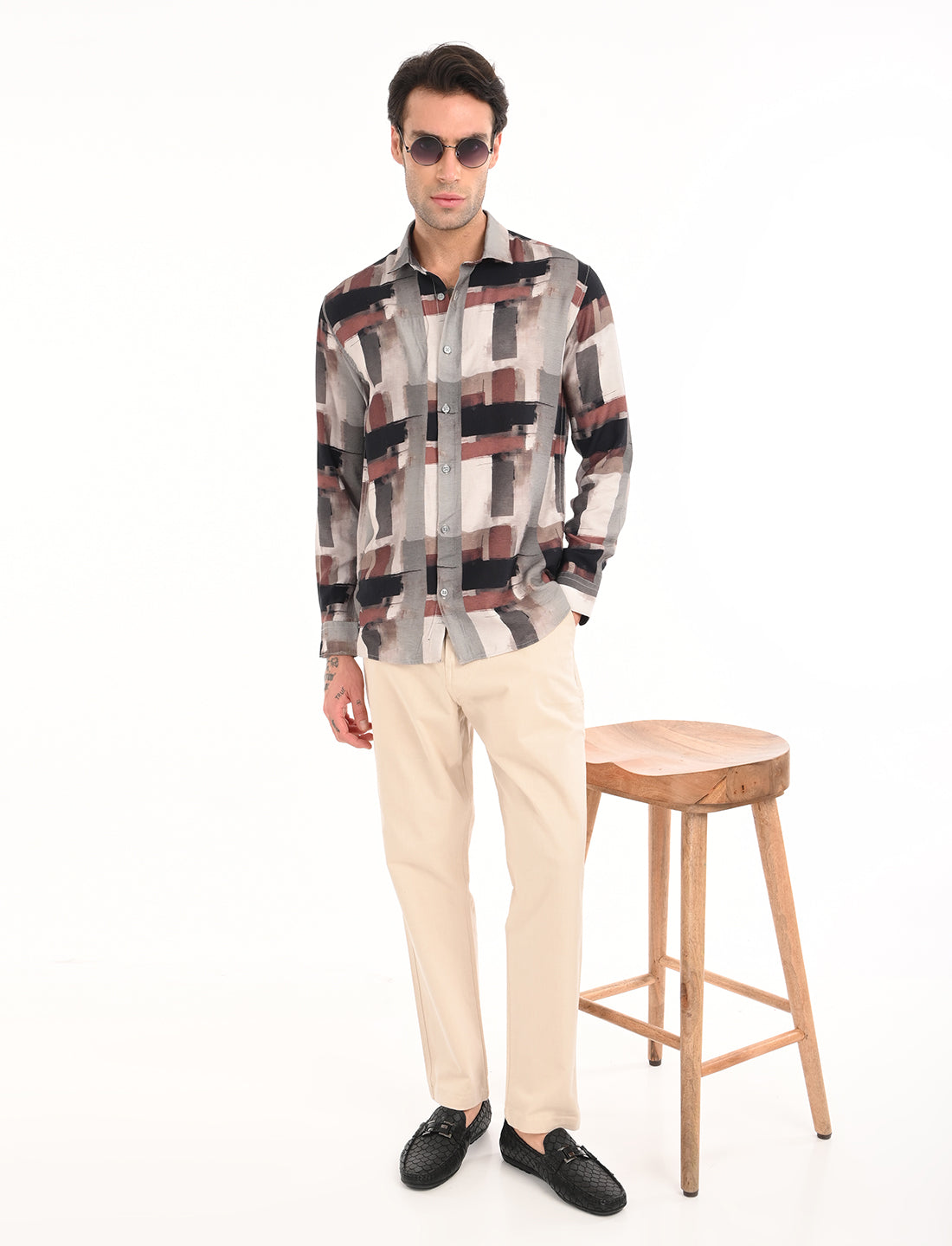 Chestnut Multi Color Printed Shirt