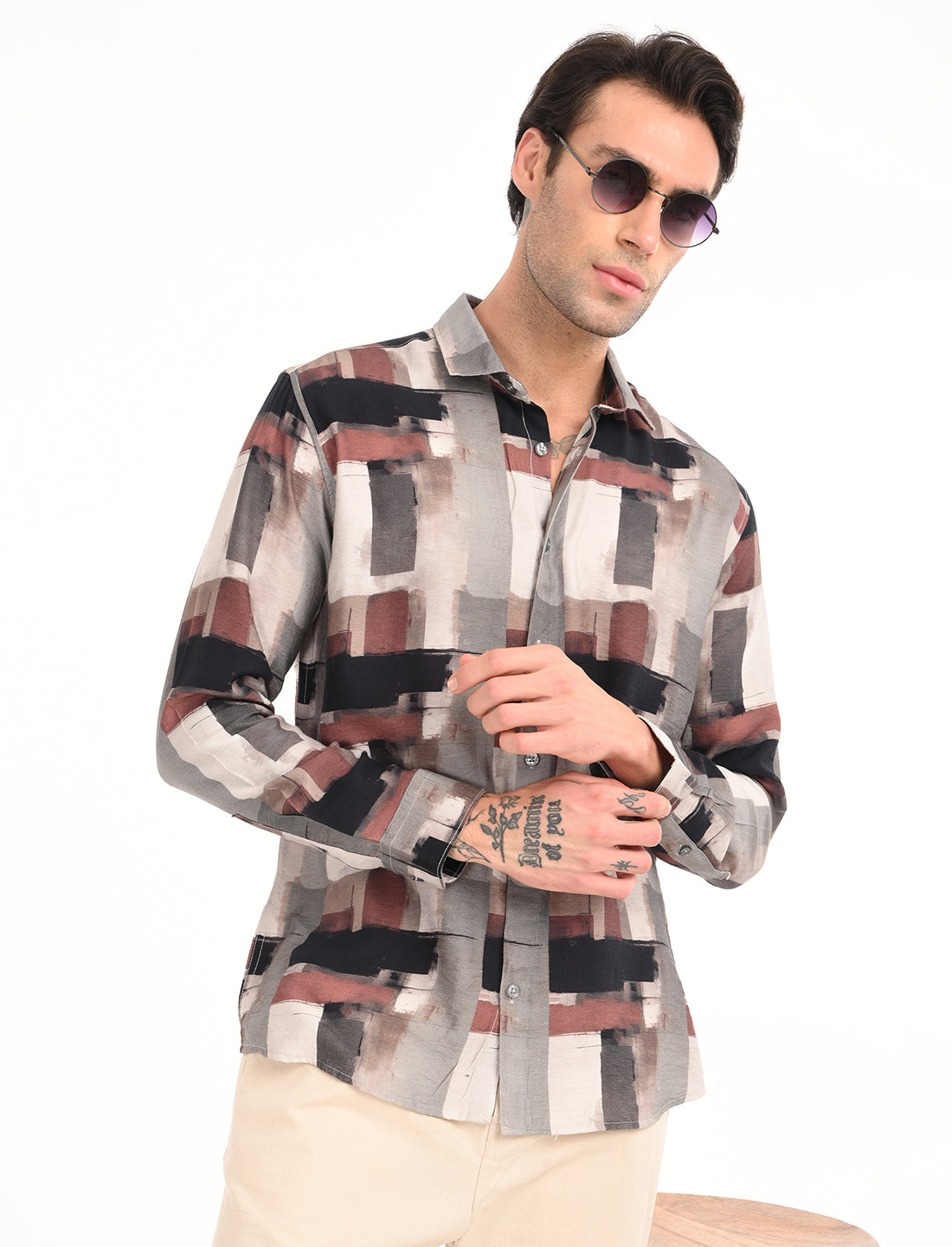 Chestnut Multi Color Printed Shirt