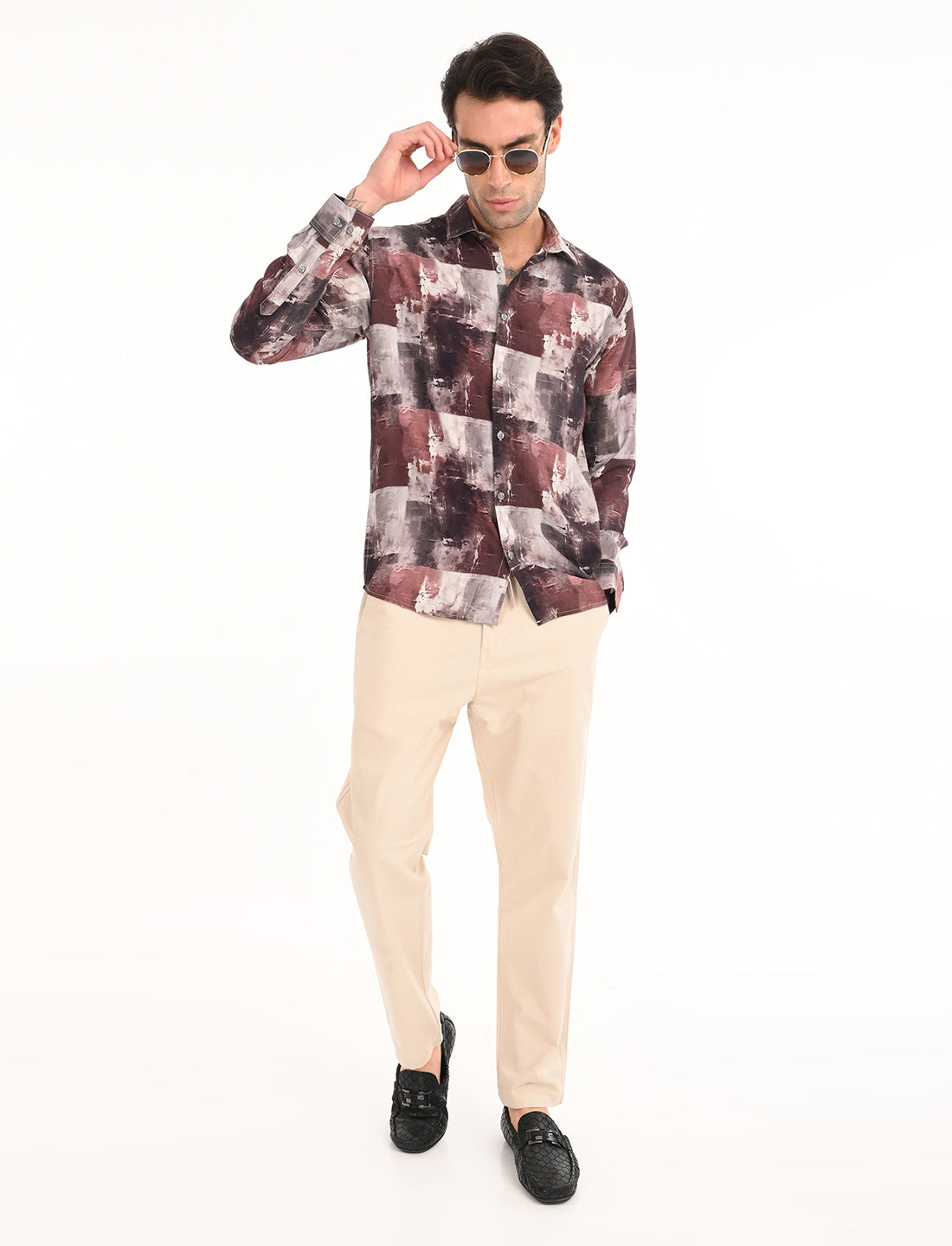 Cinnamon Printed Shirt