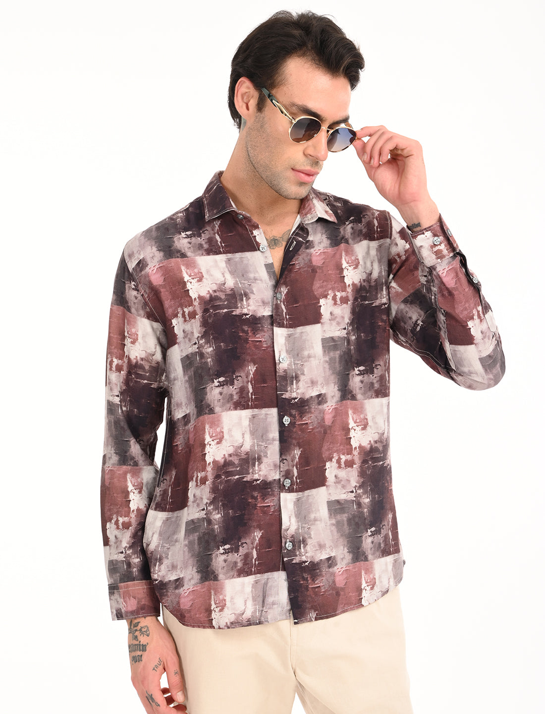 Cinnamon Printed Shirt