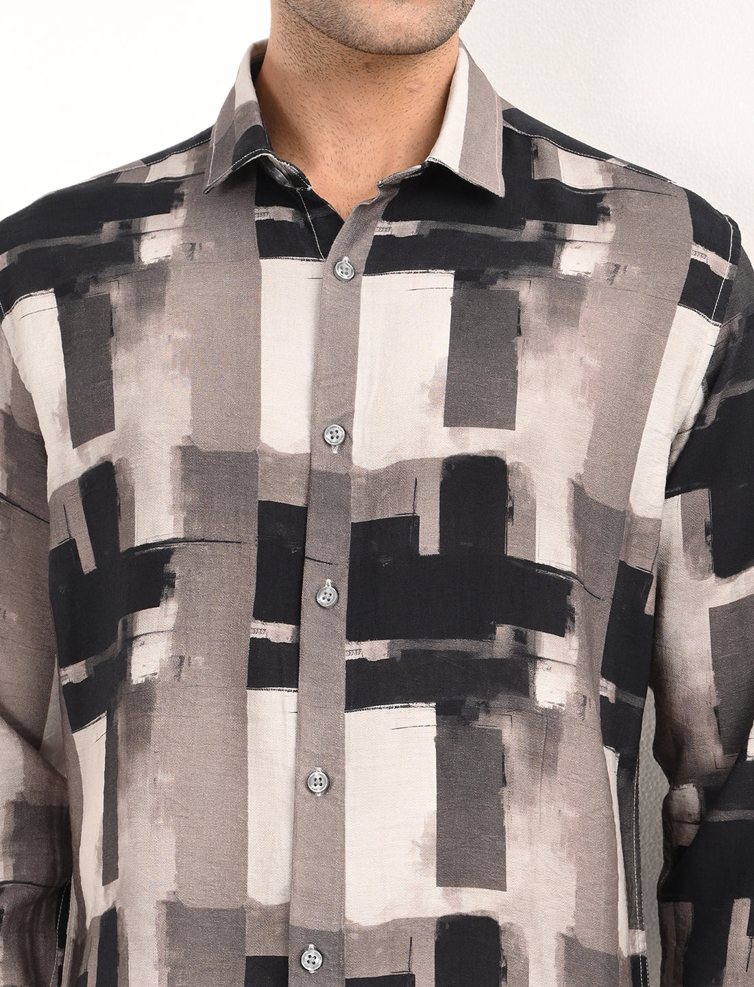 Almond Multi Color Printed Shirt