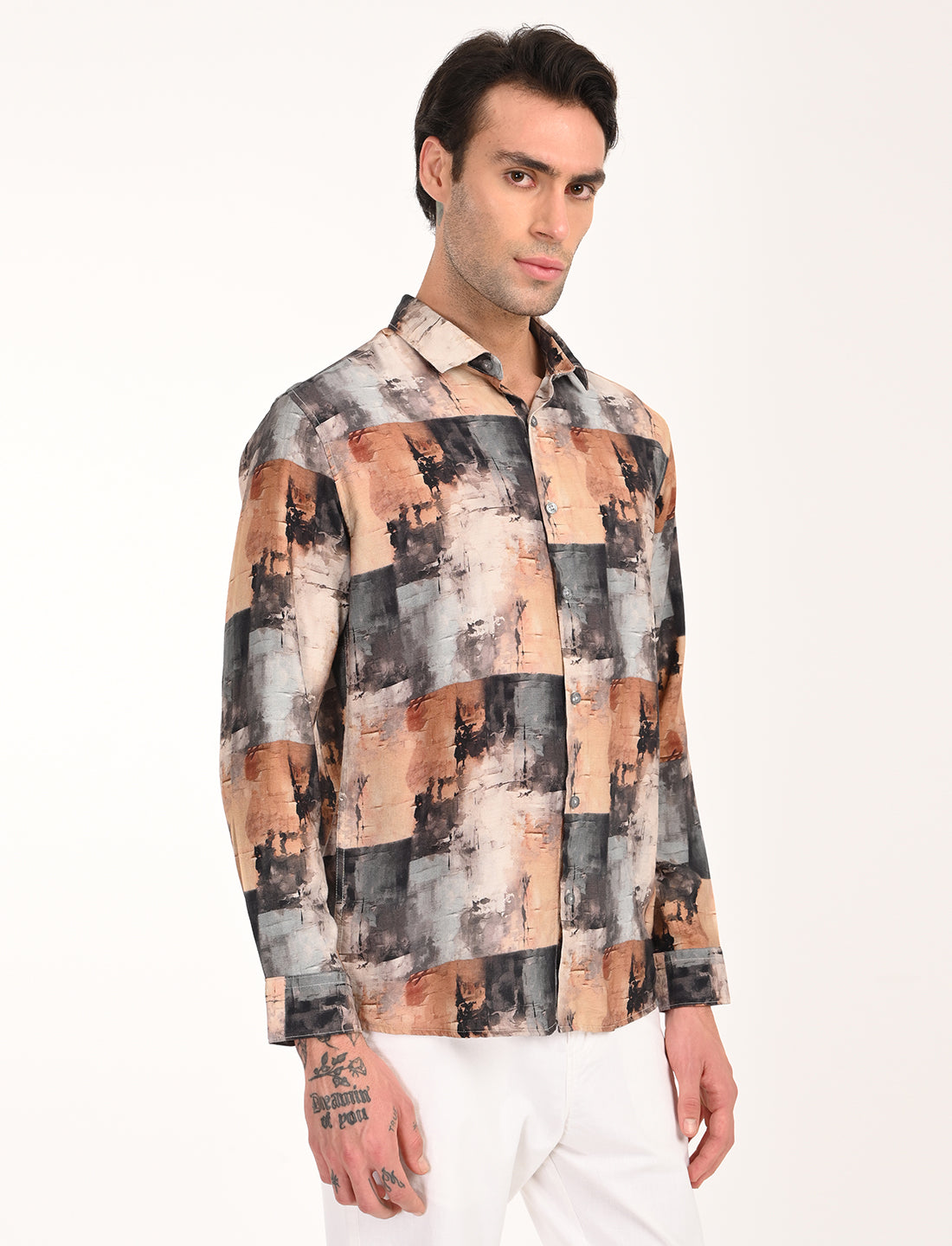 Coral Multi Color Printed Shirt