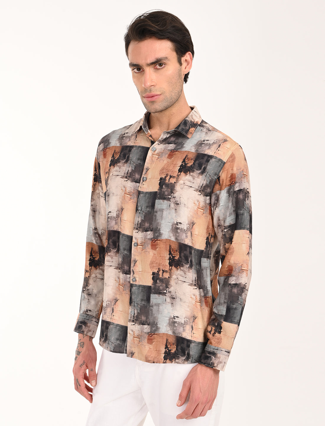 Coral Multi Color Printed Shirt