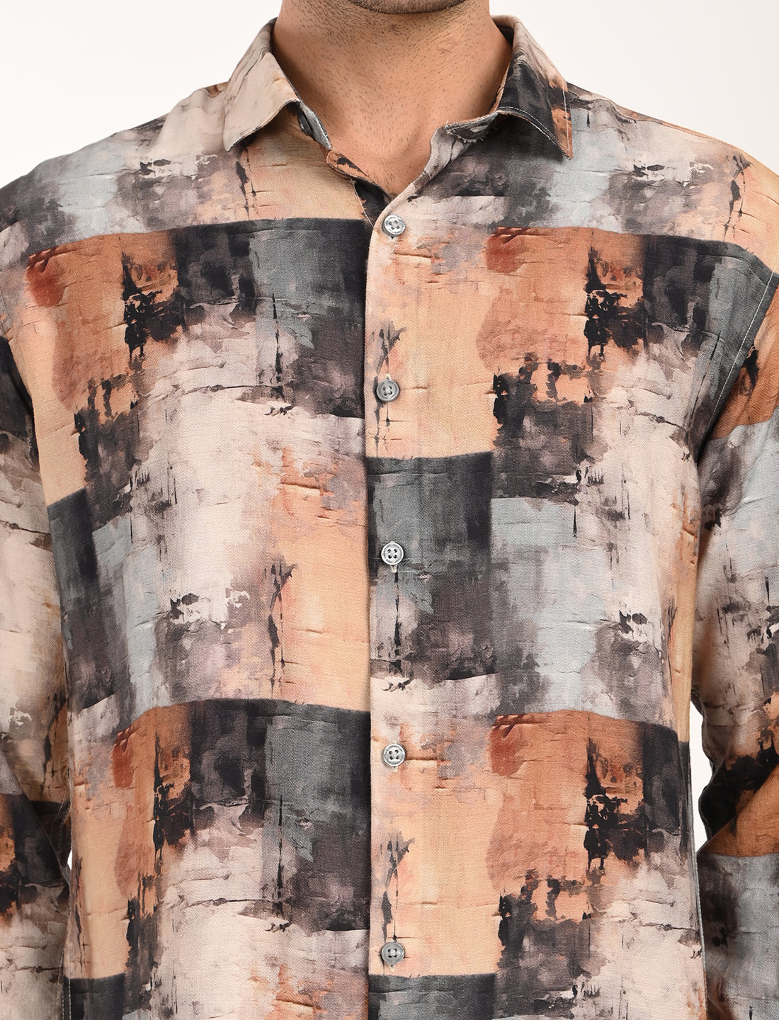 Coral Multi Color Printed Shirt