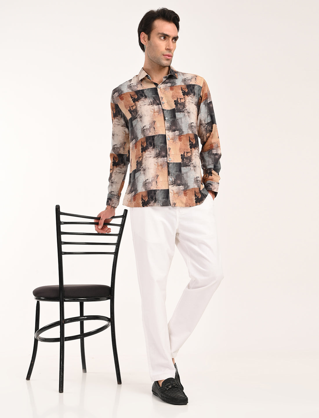 Coral Multi Color Printed Shirt