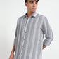 Stripe Elegance Light Grey Striped Shirt