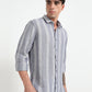 Stripe Elegance Light Grey Striped Shirt