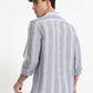 Stripe Elegance Light Grey Striped Shirt