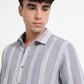 Stripe Elegance Light Grey Striped Shirt