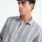Stripe Elegance Light Grey Striped Shirt