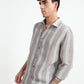 Stone Grey Striped Shirt