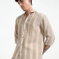 Aurora Beige Stripe Shirt