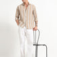 Aurora Beige Stripe Shirt