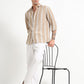 Aurora Beige Stripe Shirt