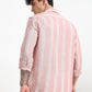 Stripe Elegance Pink Striped Shirt