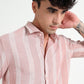 Stripe Elegance Pink Striped Shirt