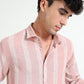 Stripe Elegance Pink Striped Shirt