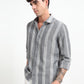 Stripe Elegance Grey Striped Shirt