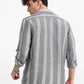Stripe Elegance Grey Striped Shirt