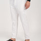 Vega White Linen Blend Trouser