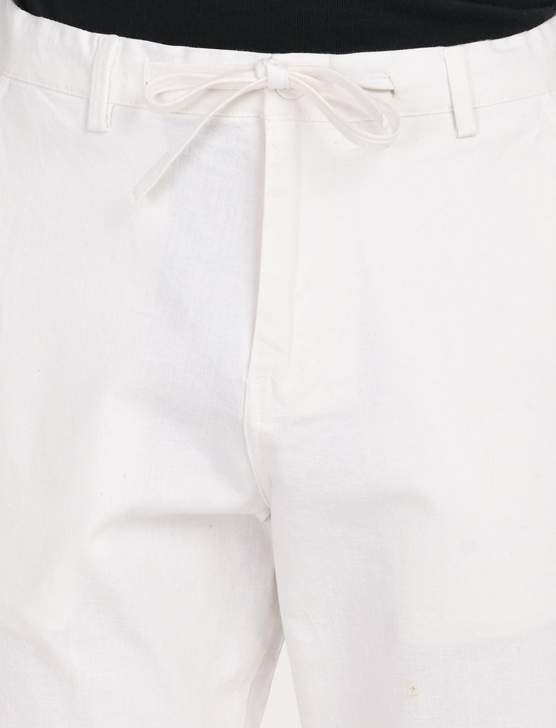 Vega White Linen Blend Trouser