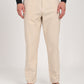 Men's Nova Cream Linen Blend Trouser, perfect for casual wear and lounging, featuring a comfortable regular fit.