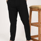 Vega Black Linen Blend Trouser