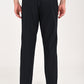 Back view of Nova Navy Blue Linen Blend Trouser, ideal for casual wear and comfortable styling.