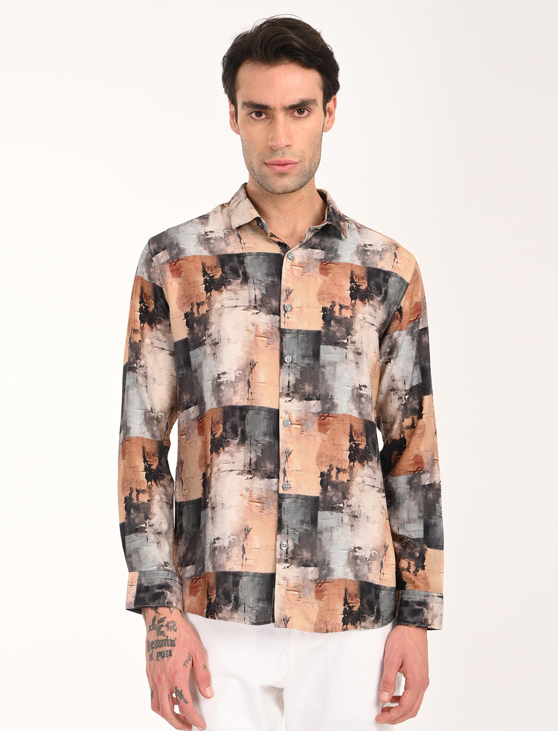 Coral Multi Color Printed Shirt