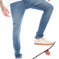 Light Blue Mid Rise Slim Fit Jeans