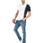 Light Blue Mid Rise Slim Fit Jeans