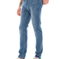 Light Blue Mid Rise Slim Fit Jeans