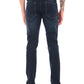 Dark Blue Mid Rise Slim Fit Jeans