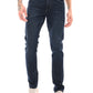 Dark Blue Mid Rise Slim Fit Jeans