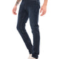 Dark Blue Mid Rise Slim Fit Jeans