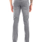 Light Grey Mid Rise Slim Fit Jeans