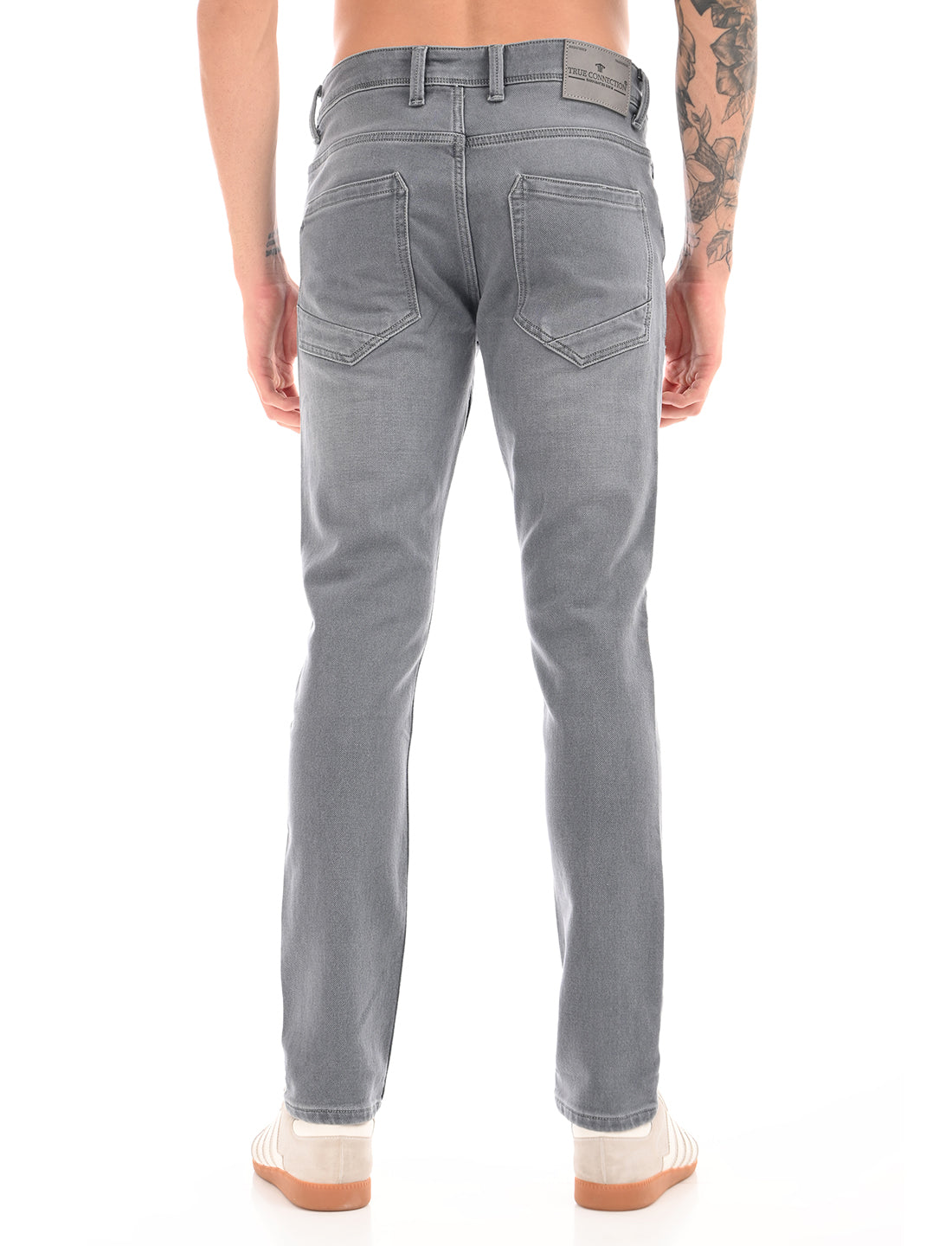 Light Grey Mid Rise Slim Fit Jeans