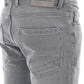 Light Grey Mid Rise Slim Fit Jeans