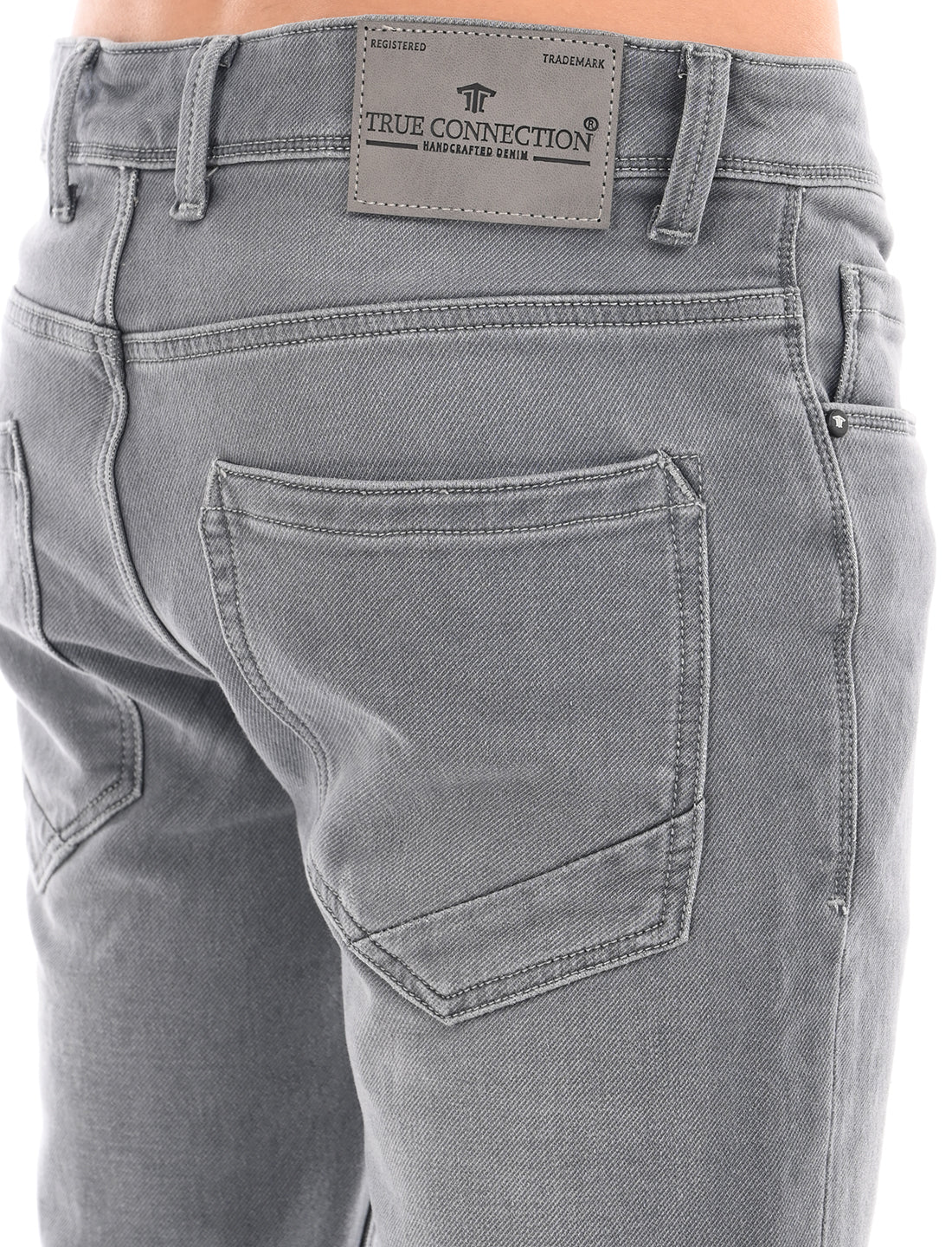 Light Grey Mid Rise Slim Fit Jeans