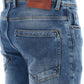 Mid Blue Mid Rise Slim Fit Jeans