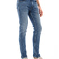Mid Blue Mid Rise Slim Fit Jeans
